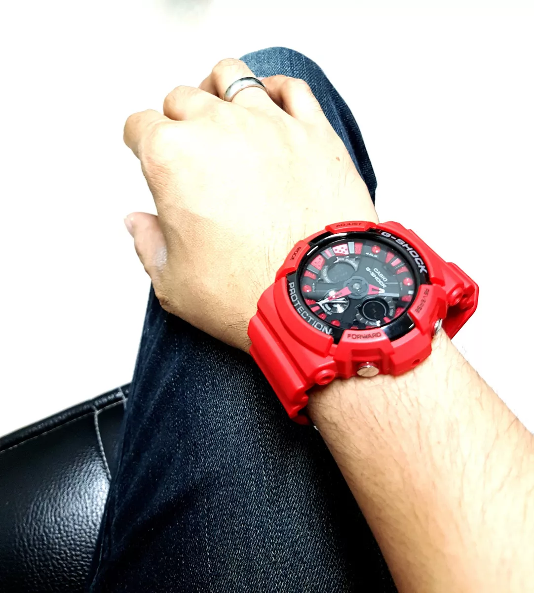 Casio vintage matte red top