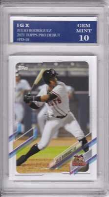 JULIO RODRIGUEZ 2021 Topps Pro Debut GEM MINT 10 $$ RC Seattle Mariners Baseball