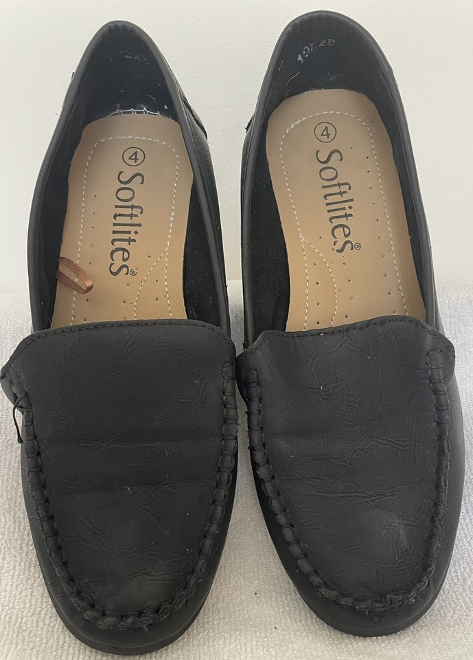 Softies Ladies Black Loafers. Size 4. Excellent Condition. eBay