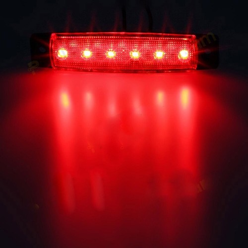 10 pcs 12V 6LED INDICATOR SIDE MARKER LIGHT TRUCK TRAILER BOAT LORRY E mark LAMP - Picture 17 of 30