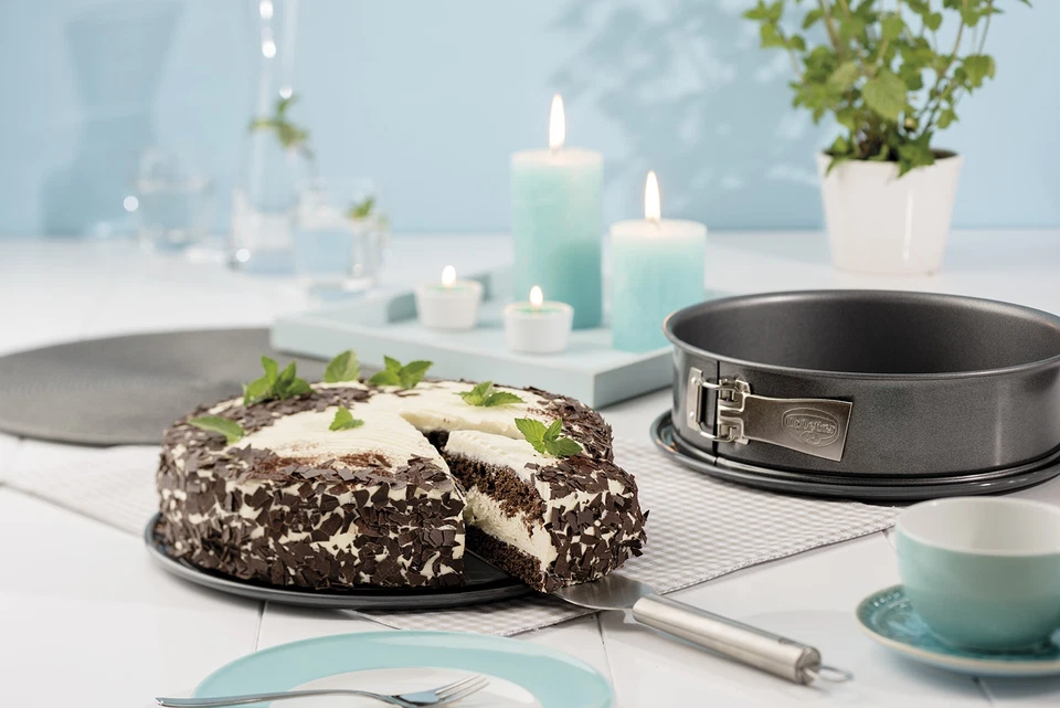 Springform Ø 24 cm auslaufsichere Kuchenform runde Backform aus Stahl mit ker... - Bild 3 von 4