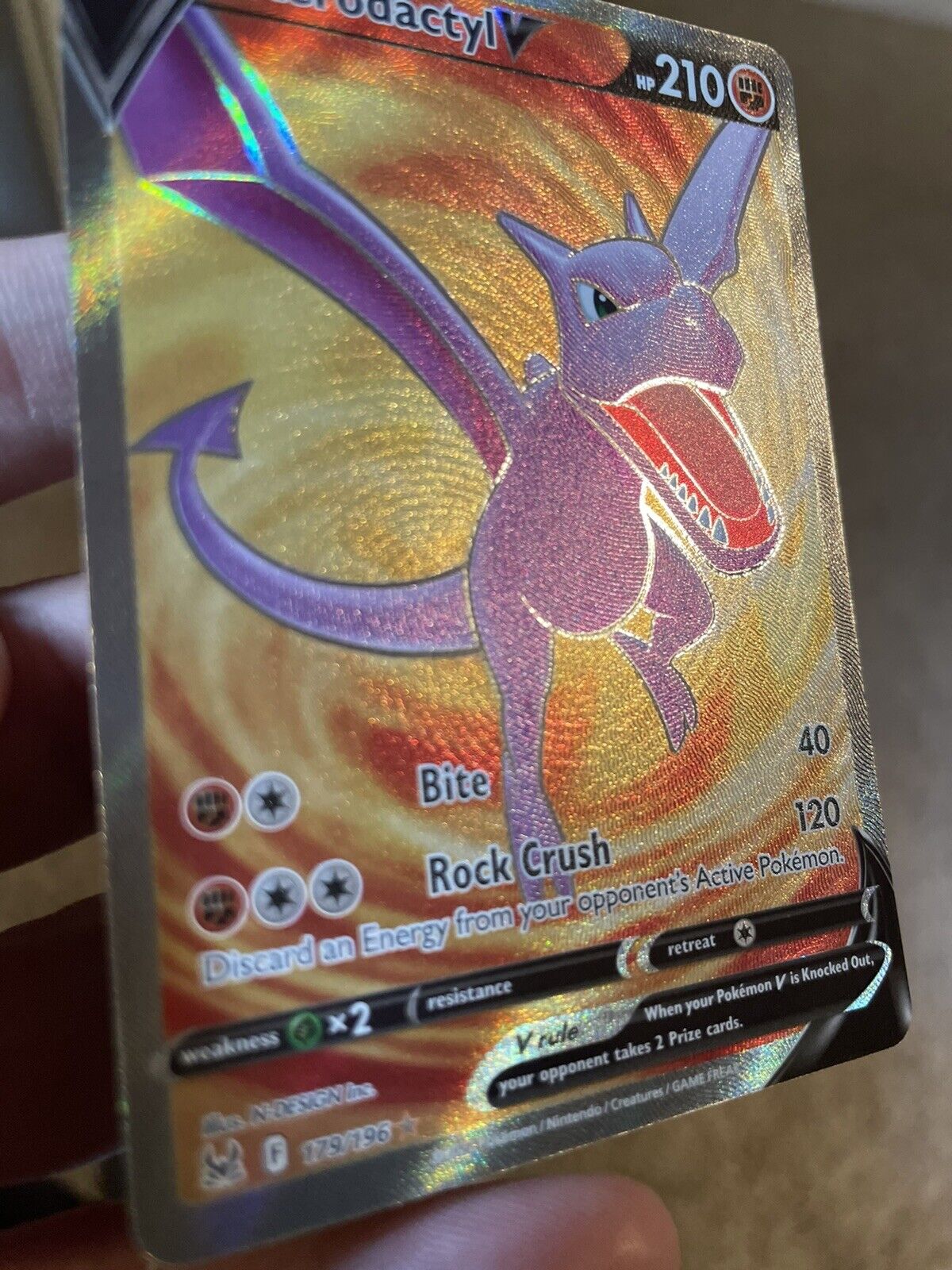 aerodactyl v alt art with smooth matte foil : r/PokemonMisprints