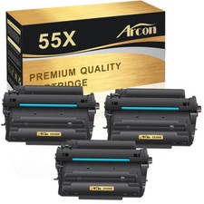 3PK CE255X 55X Toner Cartridge for HP LaserJet Enterprise 500 MFP M525dn M521dn