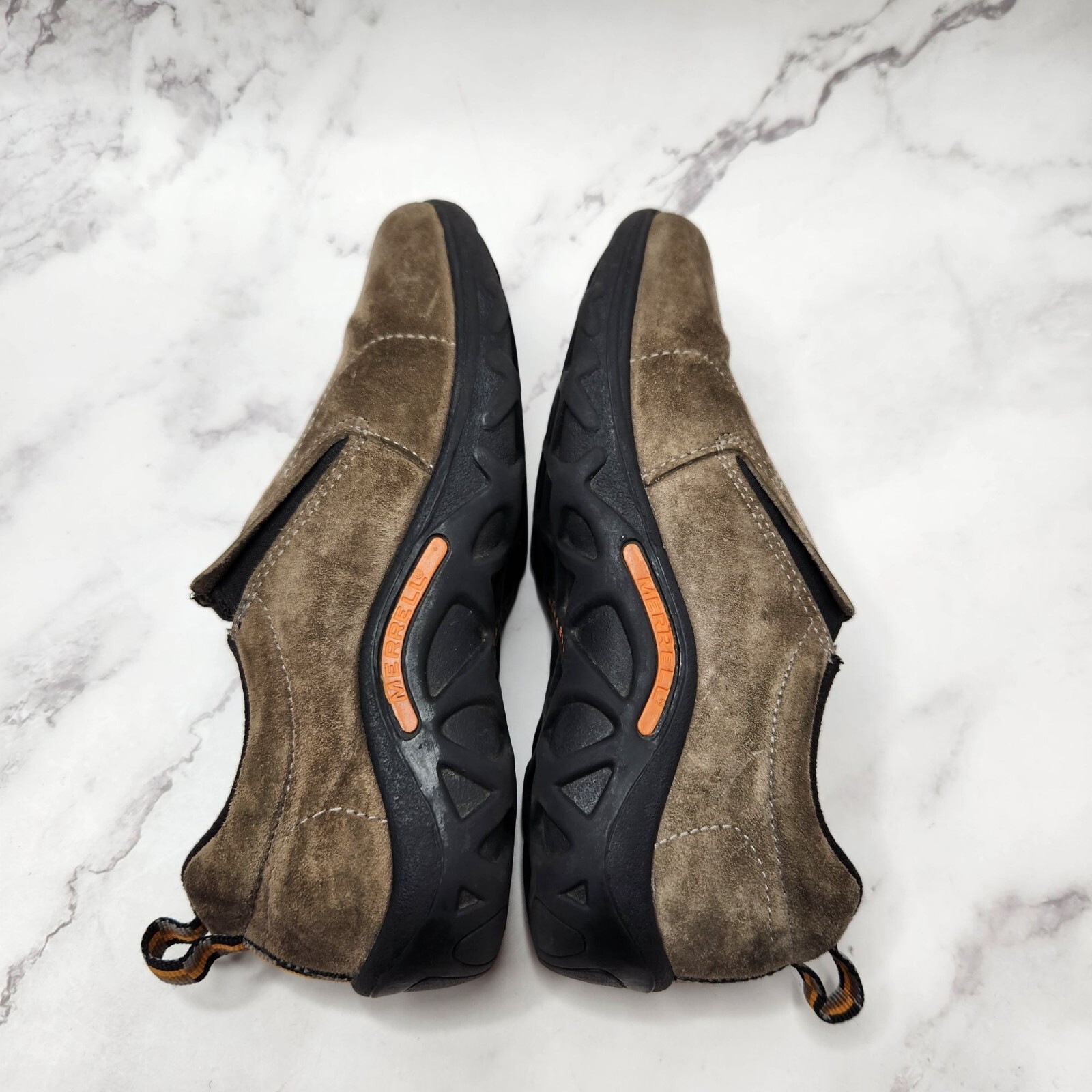 Scarpe da trekking Merrell bambino pelle scamosciata giungla moc grigio kaki slip on ballerine 1 5