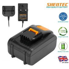 6000mAh 20V Li-ion Battery/Charger for WORX WA3551.1 WA3549.1 WX390.1