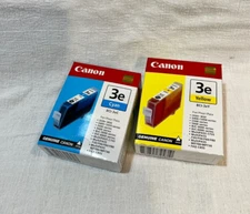 Canon Ink Cartridges 3e Cyan and Yellow  2 pack