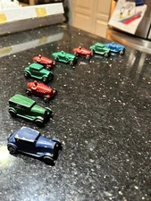 Lot of 9 - Arcade? Tootsie? AC Williams? Buddy L? Minature Cast Iron Toy Cars