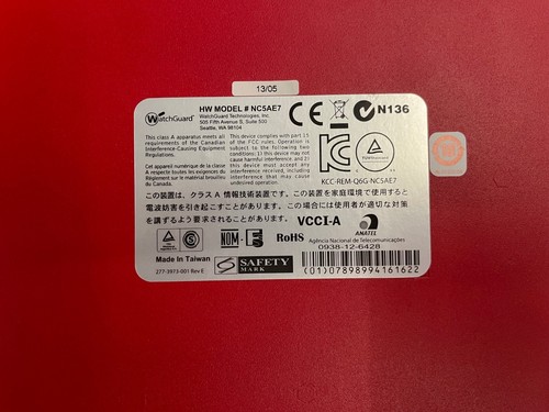WatchGuard XTM 330 XTM Serie 3 Firewall VPN NC5AE7 - Foto 3 di 3