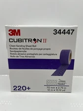3M 34447 Cubitron II Hookit Clean Sanding Sheet Roll, 220+ grade, 70 mm x 12 m