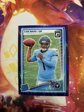 2025 Panini Donruss Optic Cam Ward Rated Rookie Purple Shock Prizm #293 Titans