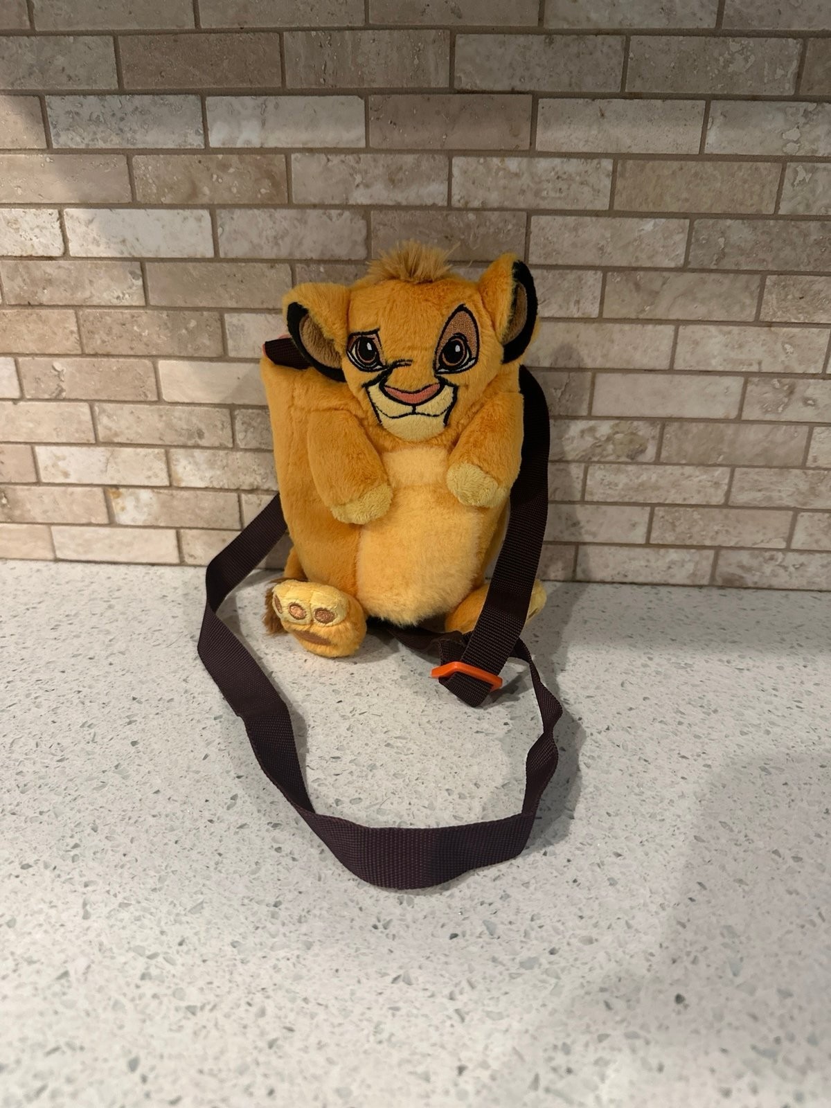 Disney Parks Simba Lion King 30th Water Bottle with Plush Ca
