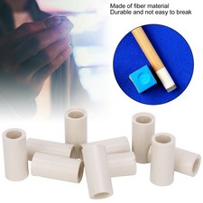 40pcs Pool Cue Ferrules White Fiber Stick Rod Repairing Tool Tubes Billiard