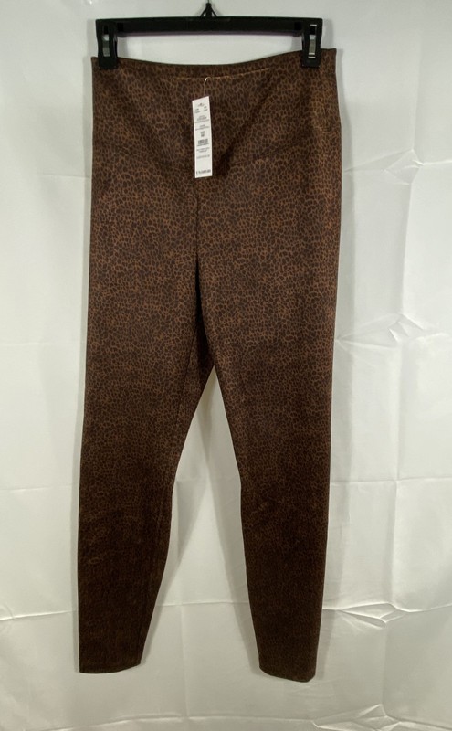White House Black Market Women's Cheetah Ultrasuede Runway Leggings Sz 8R NWT