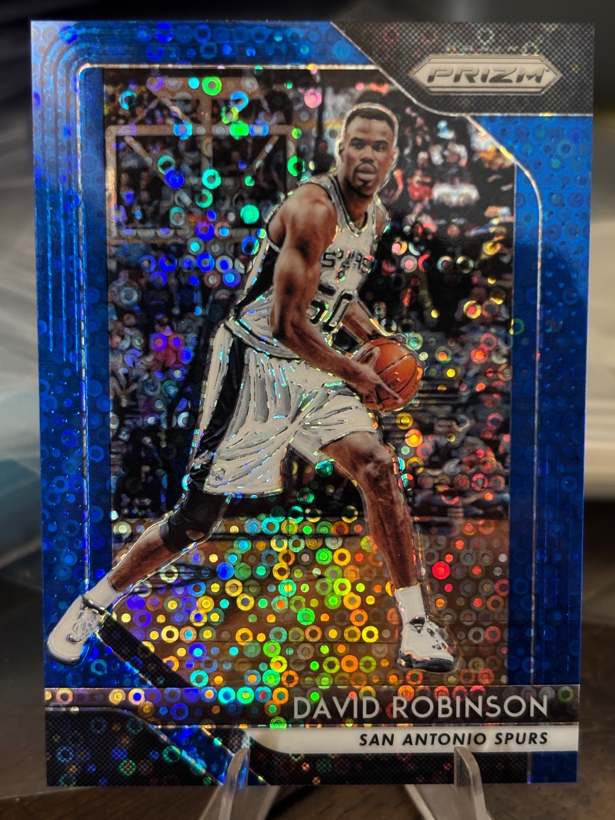 2018-19 Panini Prizm Prizms Fast Break Blue #195 David Robinson 35/175