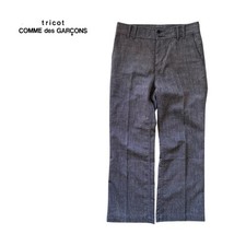 USED EXCELLENT CONDITION 2003SS TRICOT COMME DES GARCONS ETHNIC HANDWOVEN WOOL