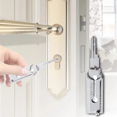 2-in-1 Stainless Steel Key Decoder SS001 PRO Lock Decoder Repair Tools
