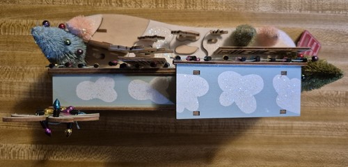 World Market | Mid Century Modern Christmas House - Carport | LED Decor (Dogs) - Picture 6 of 8