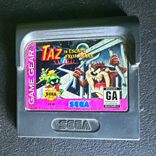 SEGA Taz in Escape From Mars Sega Game Gear Game Cartridge Rated GA