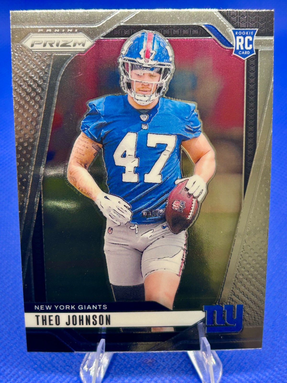 2024 Panini Prizm Football Theo Johnson #390 RC