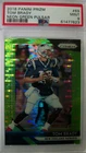 2018 PANINI PRIZM TOM BRADY NEON GREEN PULSAR PRIZM #69 RARE PSA MINT 9 READ