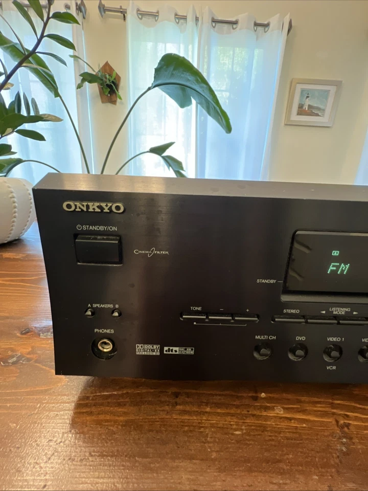 ONKYO TX-SR502 6.1 Surround Sound AV Home Theater Receiver with Manual - Image 2 of 4