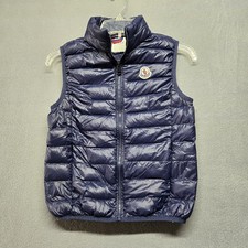 Moncler Giubbotto Piumino Bambini Completo Cerniera Anteriore Nero Taglia K2