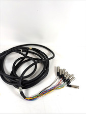 PRORECK Snake Cable 8-Channel 15ft Shielded Cable XLR Male