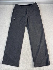 Ibex Pants Mens 36 Gray Wool Blend Outdoor Hiking Trail Casual Straight Leg