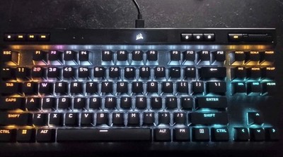 Corsair K70 RGB TKL Champion Series Optical-Mechanical Keyboard, OPX Switches