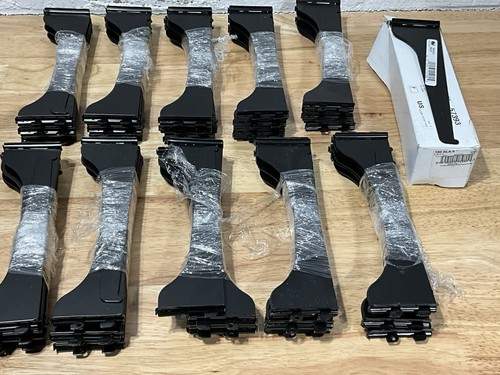 Knape & Vogt 180 Black 8" Shelf Bracket - Lot Of 110 Brackets - 100 + 10 Unused