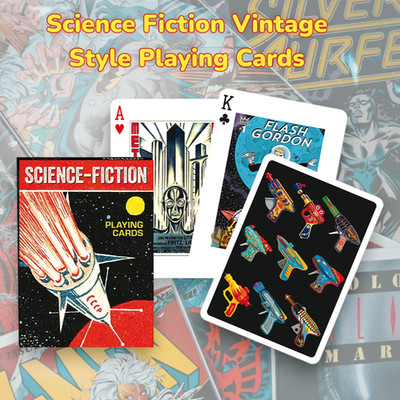 Piatnik Spielkarten Sammlerstück Vintage Retro Science Fiction Sci-Fi Weltraum