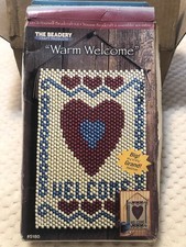 The Beadery Craft Products Warm Welcome Beaded Banner Kit DIY Vintage 5180 New