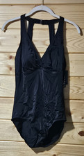 Jantzen Women's Size 10 V Neck 1 Pc Swimsuit Padded NWT