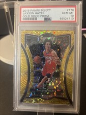 2019  Panini Select - Premier Level Jaxson Hayes #170 Gold Disco Prizm /10 (RC)