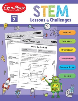 Evan-Moor Stem Lessons and Challenges, Grade 2 Homeschooling & Classroom Res...