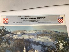 1973 Calendar Acme Farm Supply Nashville, Tenn. Purina Chows Feeds Unused