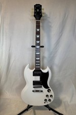 Rare/Good Condition] Equipped with Epiphone SG Inspired by Gibson White