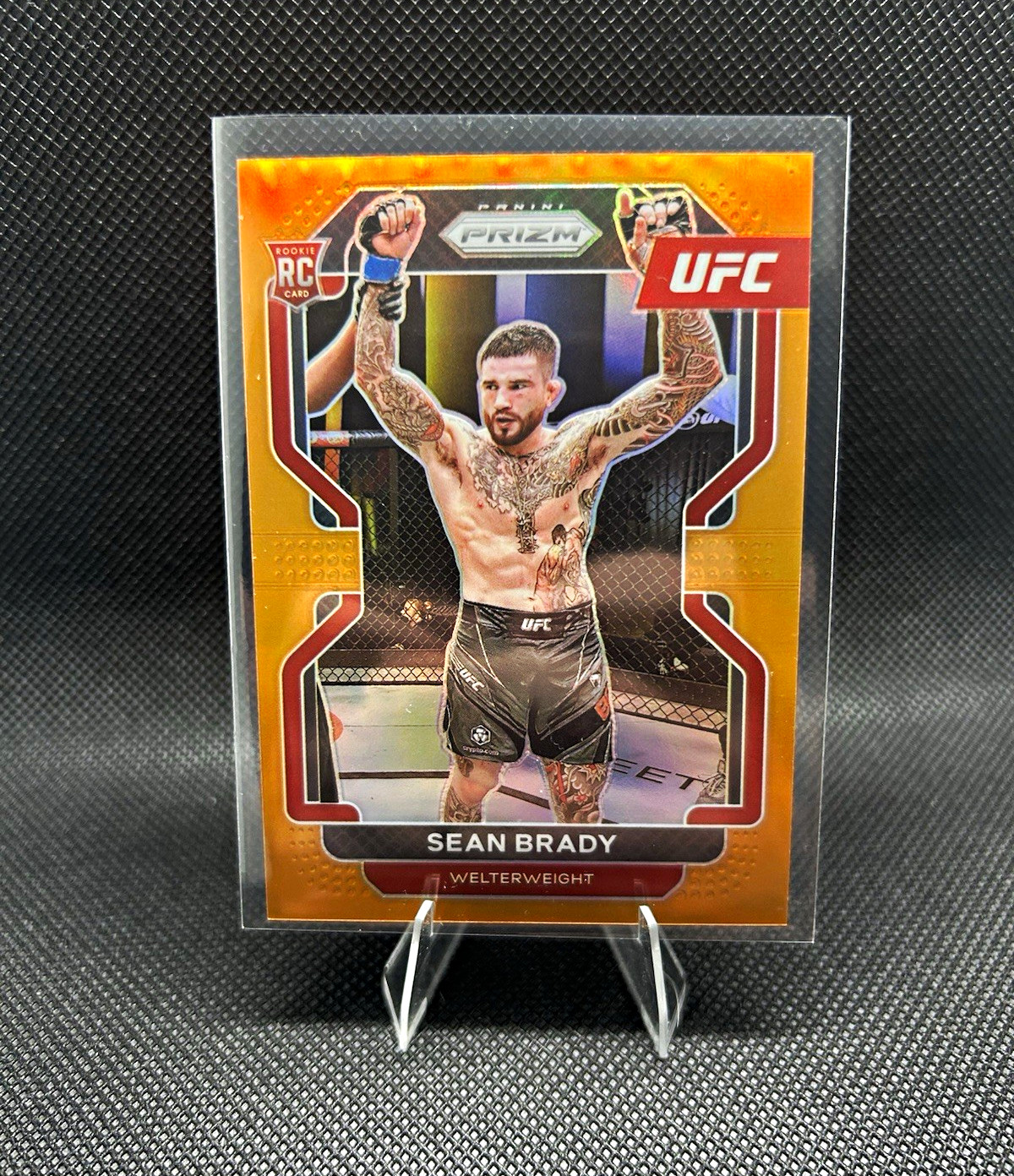 Sean Brady /99 RC Orange 2022 Panini Prizm UFC