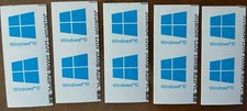Windows 10 Cyan Vinyl - 16 x 22mm for Laptop Or Computer 10 Stickers 