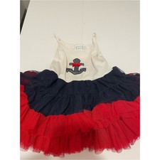 Vestido Tutú Patriótico Marca Jillian's Closet Bebé Niña Talla 12 Meses 4 de Julio