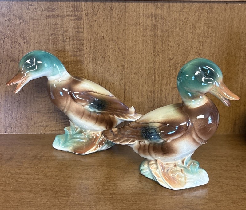 Vintage Royal Copely Porcelain Mallard/Duck Figurines