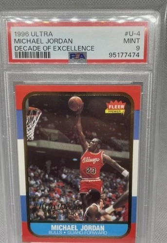 1996-97 Fleer Decade of Excellence Michael Jordan #4 PSA 9