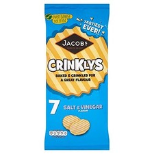 Jacobs Crinklys Salt And Vinegar 7 X 25G