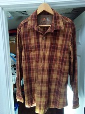 Ridgecut Toughwear Lg. Button-Down Plaid heavy Flannel cotton LS Shirt, nice