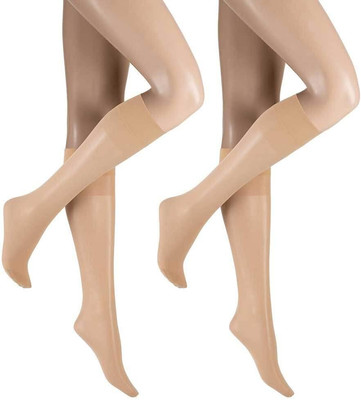 Hudson Damen Kniestrümpfe Simply 20 To Go 2-Pack druckfreier Bund 20 DEN