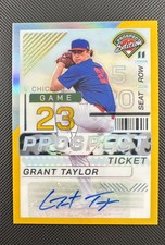 2024 Panini Prospect Edition - Grant Taylor #56 Gold Prizm Signatures /10...