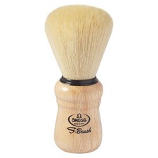 Omega S-Brush Synthetic Fiber Shaving Brush With Beech Wood Handle S10005