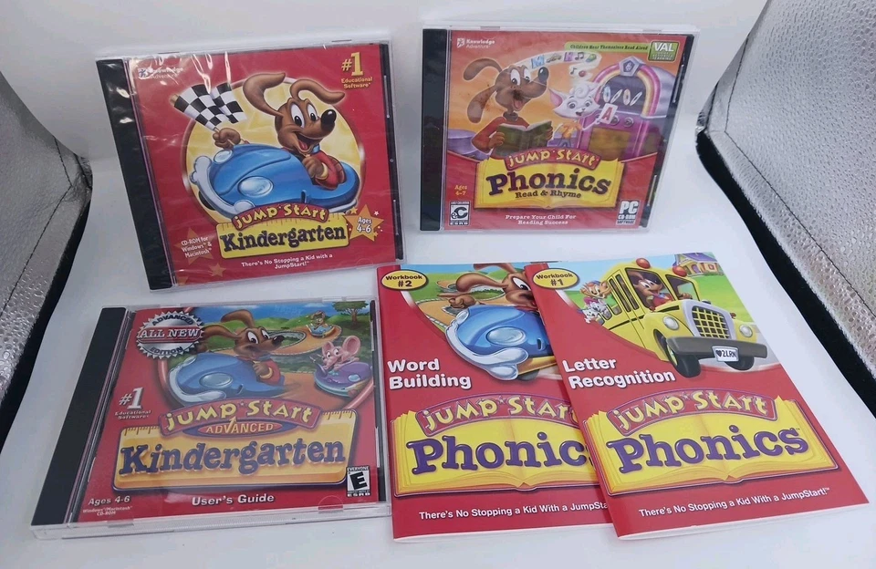 JumpStart Advanced Kindergarten Learning Software Windows PC Mac Phonics Reading - Image 2 of 4