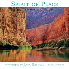 Sellers Publishing,  Spirit of Place 2026 Mini Wall Calendar, 7'' X 7'', 12-Mont