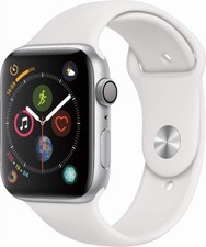 Apple Watch Series 4 GPS,44mm - Silver Aluminium Case with White Sport Band